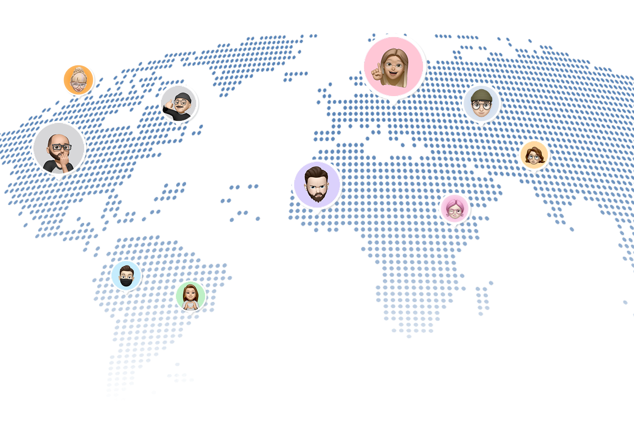 全球多地区身份分布示意